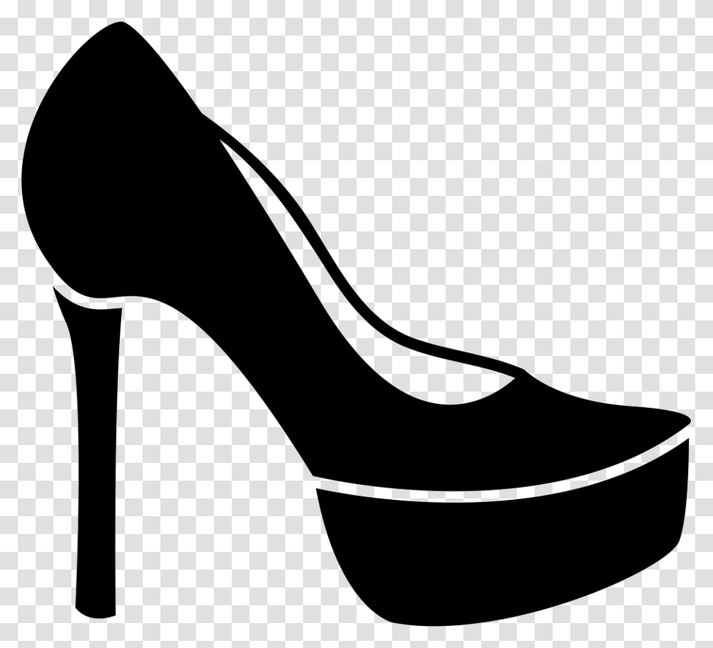 Platform High Heels High Heel Svg, Apparel, Shoe, Footwear Transparent Png