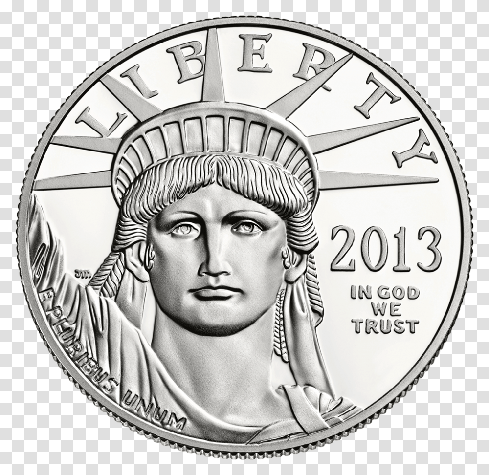 Platinum American Eagle 2016 Platinum American Eagle Proof, Nickel, Coin, Money, Person Transparent Png