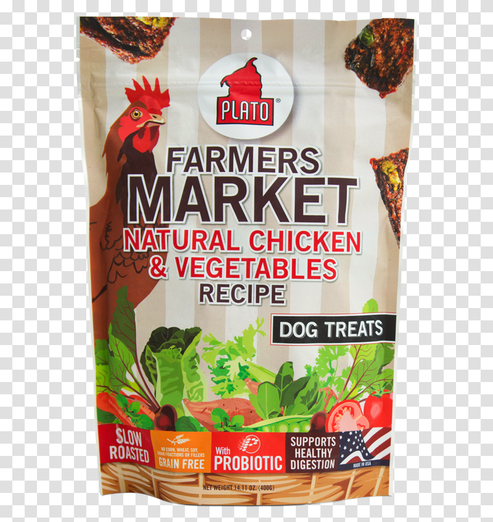Plato Farmers Market Vegetables Dog Treats, Plant, Poster, Advertisement, Food Transparent Png