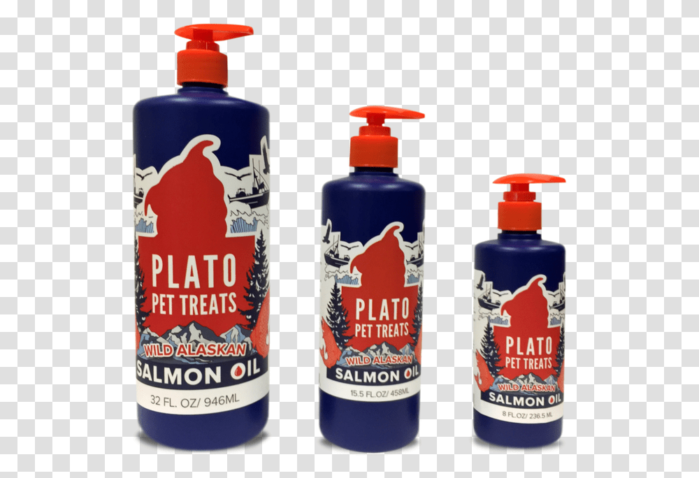 Plato Wild Alaskan Salmon Oil, Bottle, Cosmetics, Beer, Alcohol Transparent Png