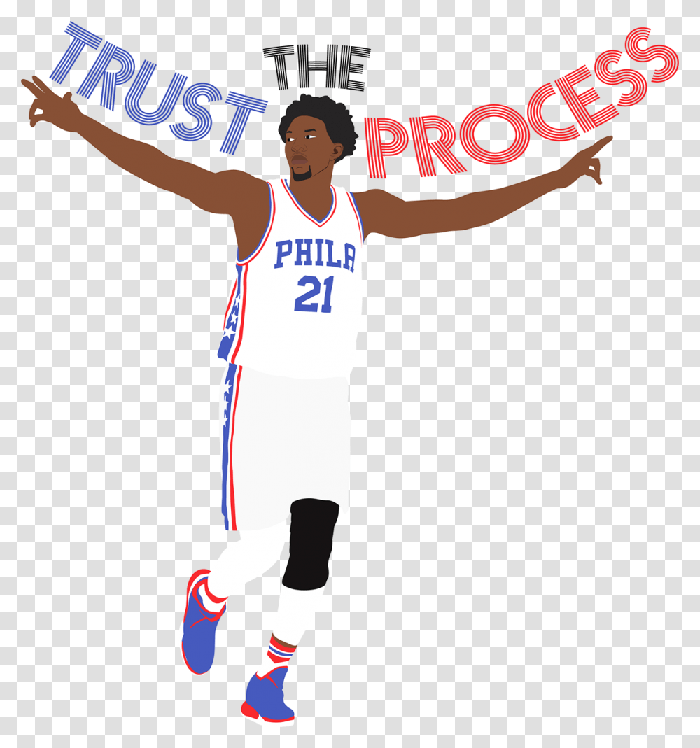 Play Basketball Clipart Joel Embiid Art, People, Person, Human, Sport Transparent Png