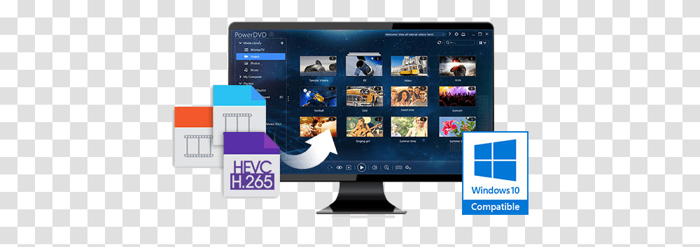 Play Blu Ray Dvd And Edit Video On Windows 10 Pc Windows 8 Compatible, Monitor, Screen, Electronics, Display Transparent Png