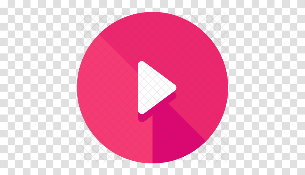 Play Button Icon Of Flat Style Circle, Balloon, Sphere, Triangle, Plectrum Transparent Png
