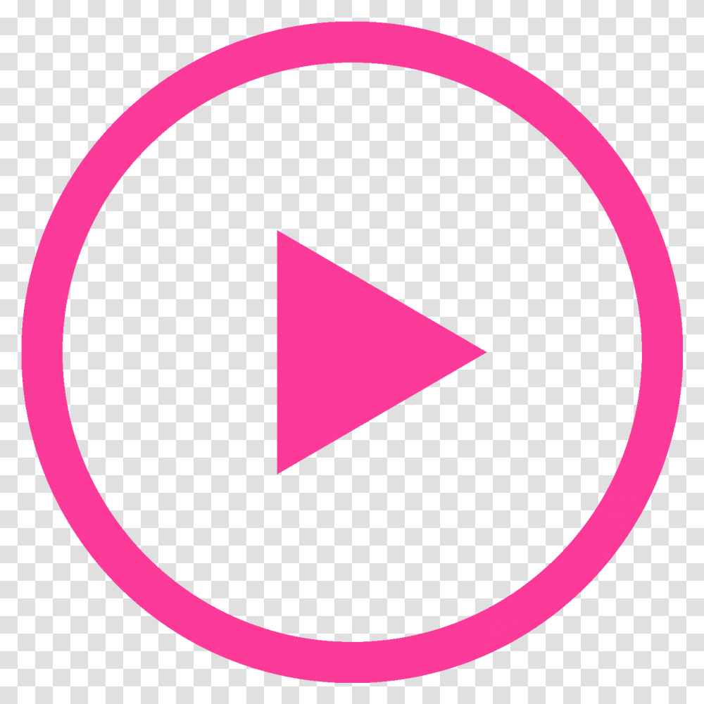 Play Button Pink Pink Icon Button Transparent Png