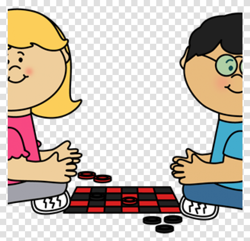 Play Clip Art Kids Playing Board Games Clipart Toys Children Playing Checkers, Poster, Advertisement, Female, Kneeling Transparent Png