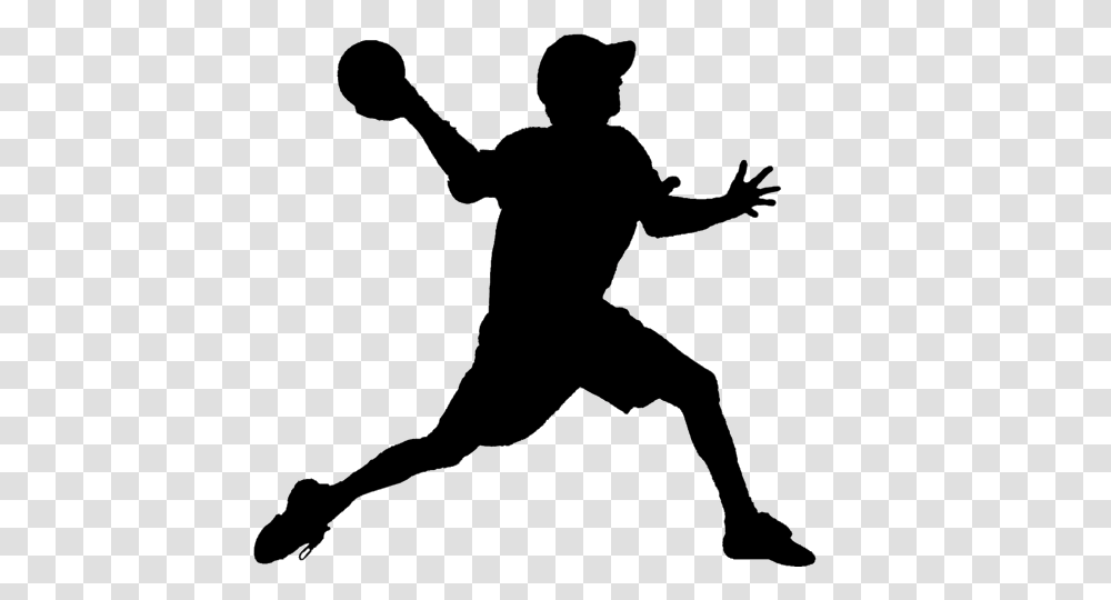 Play Dodgeball Cliparts, Person, Silhouette, People, Handball Transparent Png