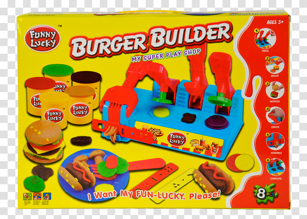 Play Doh, Burger, Food, Toy Transparent Png