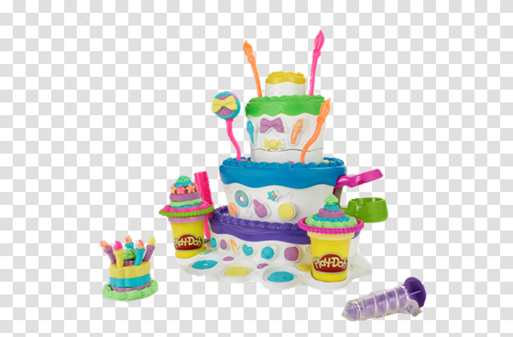 Play Doh Cake Mountain Playset Play Doh Cake Mountain, Dessert, Food, Birthday Cake, Cream Transparent Png