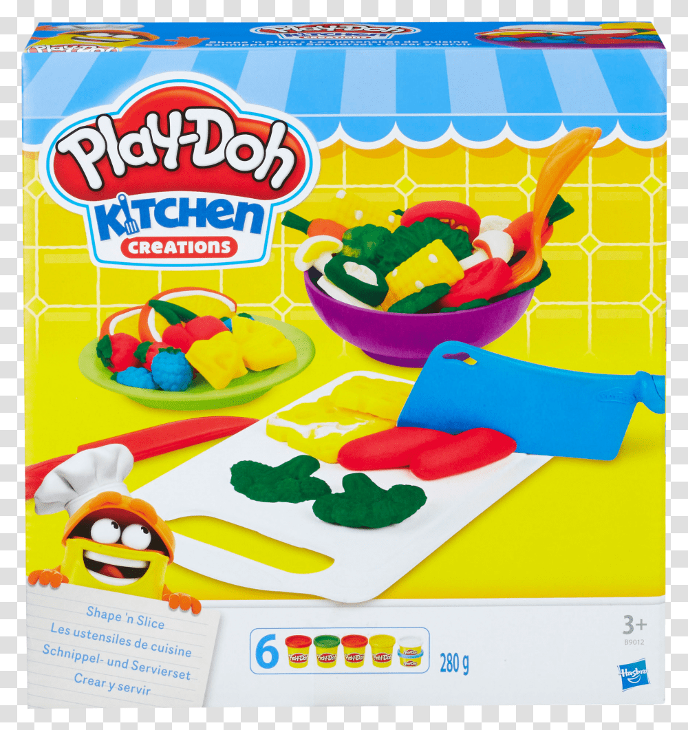Play Doh Kitchen Creations Shape And Slice, Meal, Food, Label Transparent Png