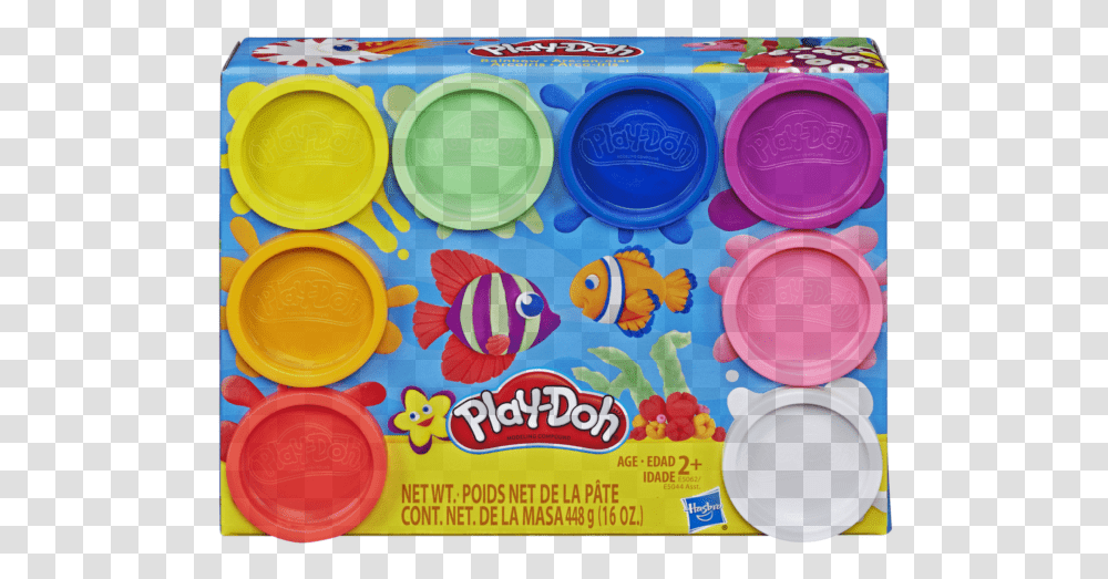 Play Doh Rainbow 8 Pack, Plastic, Dish, Meal, Food Transparent Png