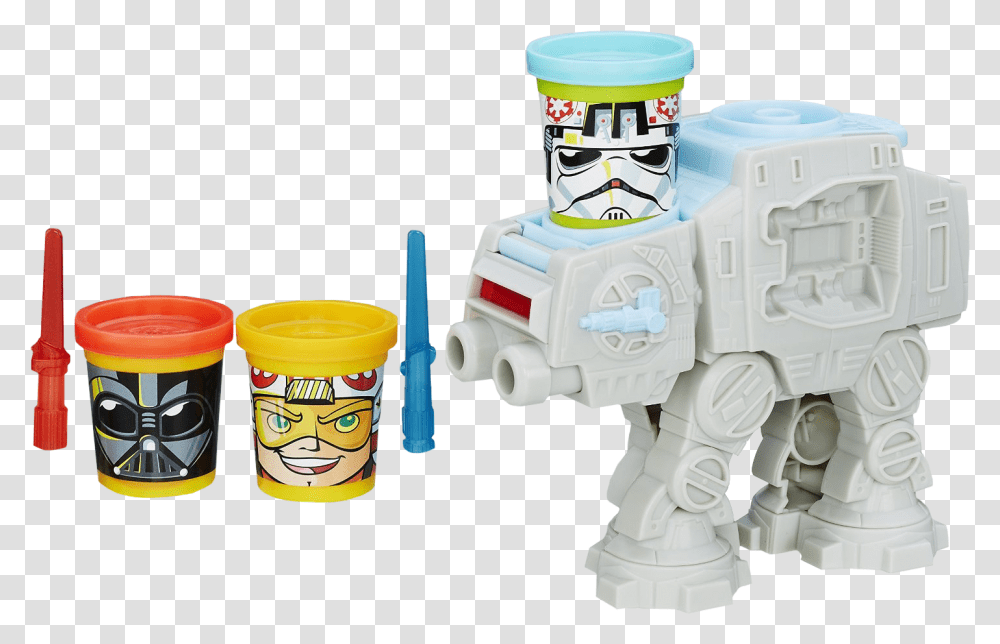 Play Doh Star Wars At At Attack Toy With Can Heads Pd Sw Igrovoj Nabor S Plastilinom At Atakuet, Robot, Sand Transparent Png