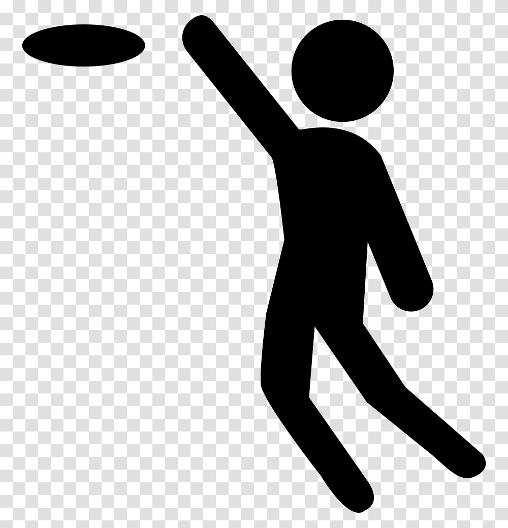 Play Frisbee, Person, Silhouette, Stencil, People Transparent Png