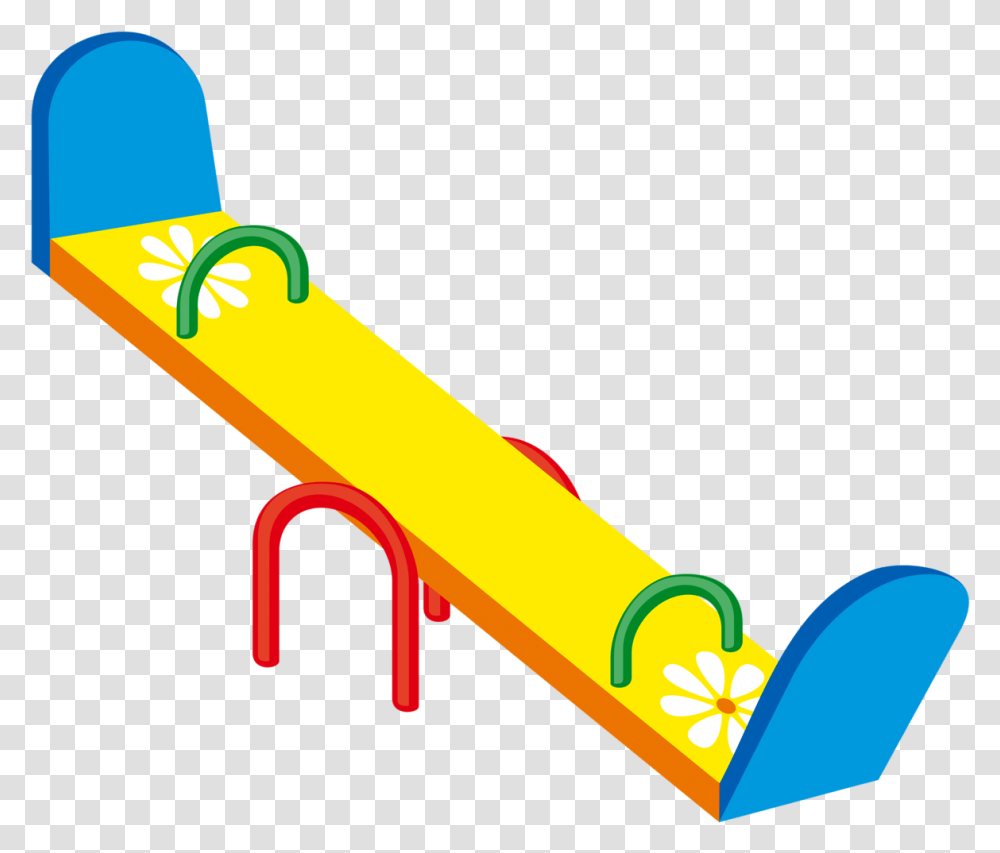 Play Ground Icon Slide On A Park Clipart, Toy, Seesaw, Baseball Bat, Team Sport Transparent Png
