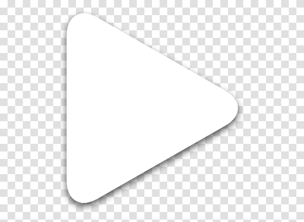 Play Icon White, Triangle Transparent Png