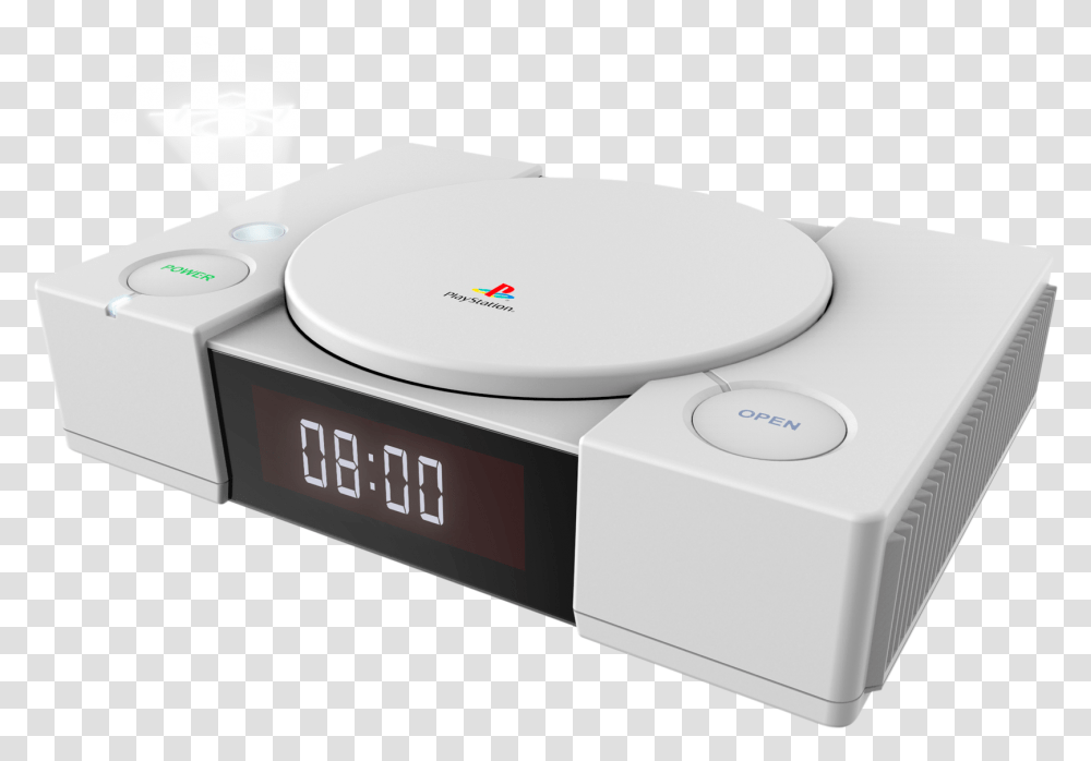 Play In Ours Console Alarm Clock Playstation Icon Lights, Electronics, Cd Player, Indoors, Hub Transparent Png