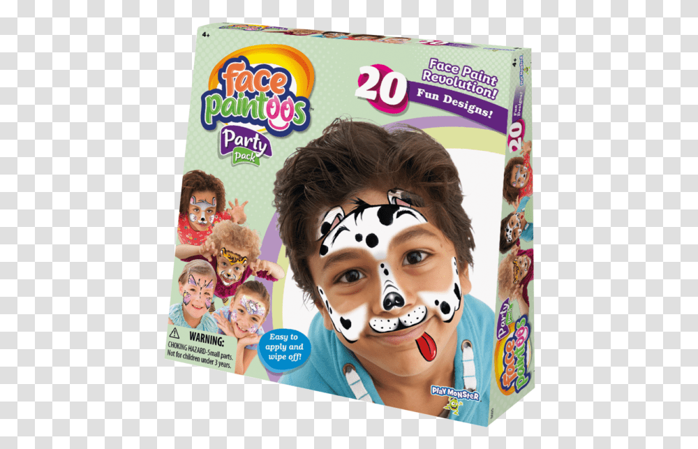 Play Monster Face Paintoos Party Pack Face Paintoos Party Pack, Person, Dvd, Disk, Sunglasses Transparent Png