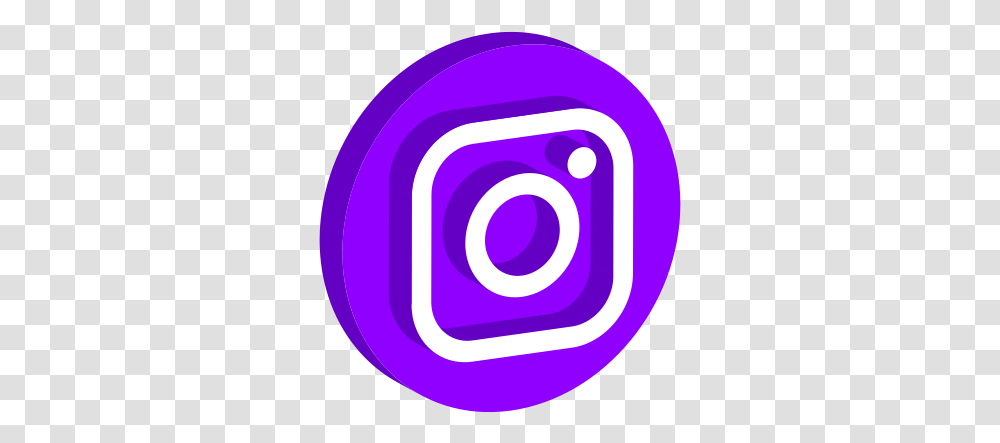 Play Online Logo Social Instagram Icon Purple Instagram Icon, Symbol, Trademark, Text, Spiral Transparent Png