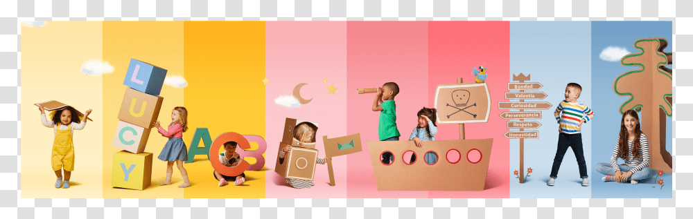 Play, Person, Cardboard, Box, Carton Transparent Png