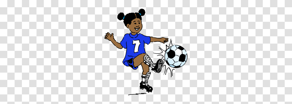 Play Soccer Clipart, Person, Soccer Ball, Football, Team Sport Transparent Png