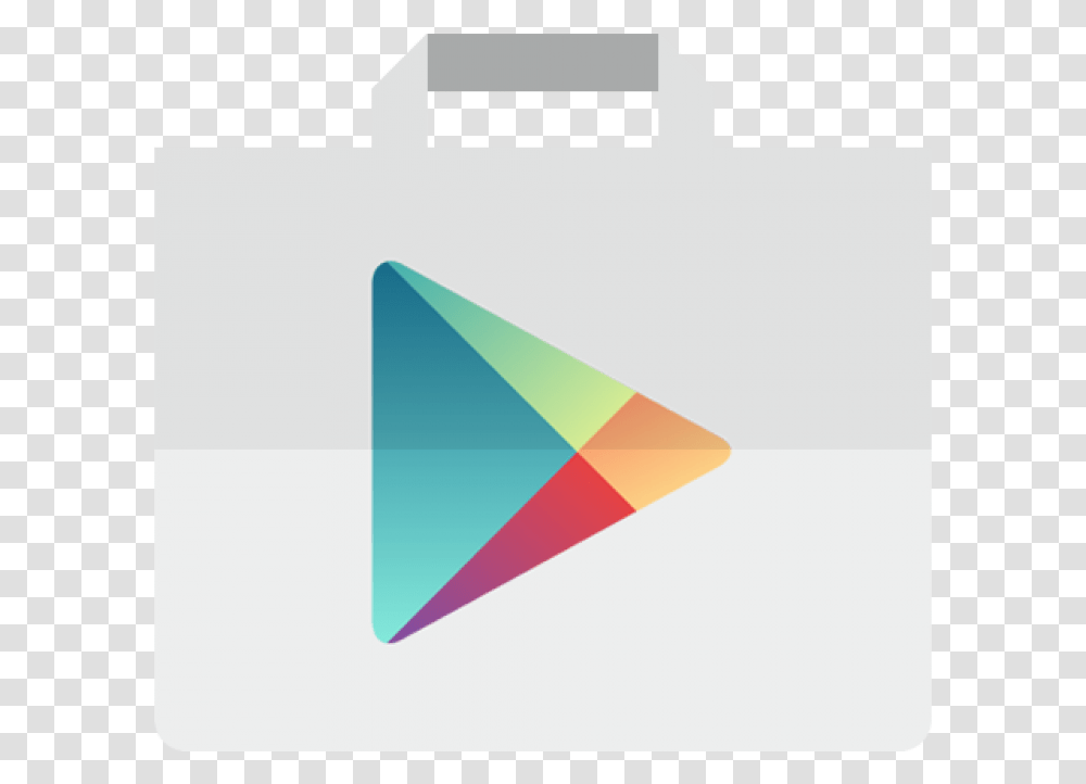 Play Store Icon Android Kitkat Image Play Store Logo, Bag, Triangle, Shopping Bag Transparent Png