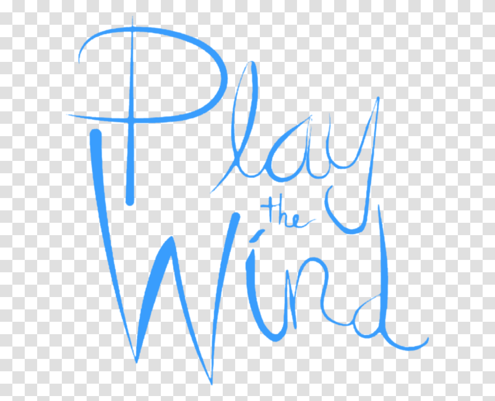 Play The Wind Logo, Handwriting, Calligraphy, Signature Transparent Png
