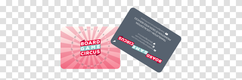 Play - Board Game Circus Horizontal, Text, Paper, Business Card Transparent Png