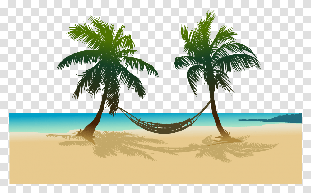 Playas Con Palmas De Coco, Furniture, Tree, Plant, Palm Tree Transparent Png