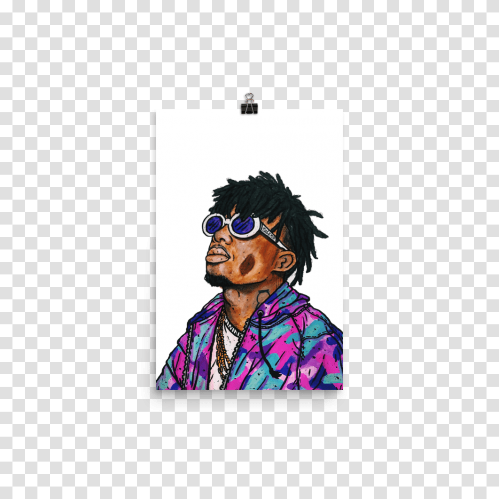 Playboi Carti Print Salem, Person, Sunglasses, Hair Transparent Png