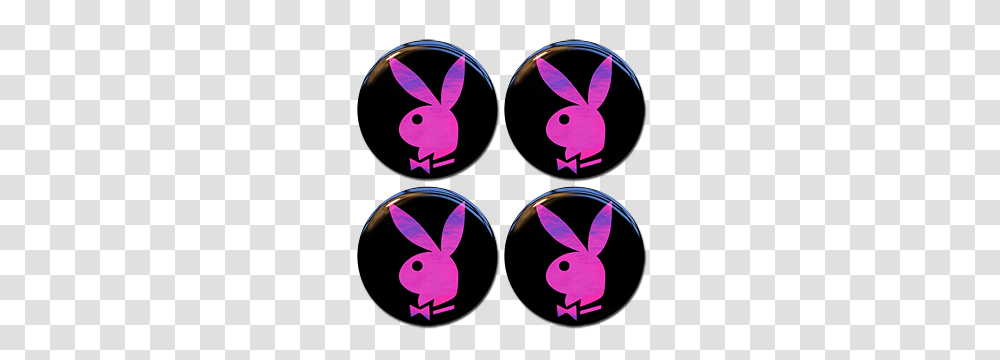 Playboy Pink Logo Wheel Centres, Purple Transparent Png