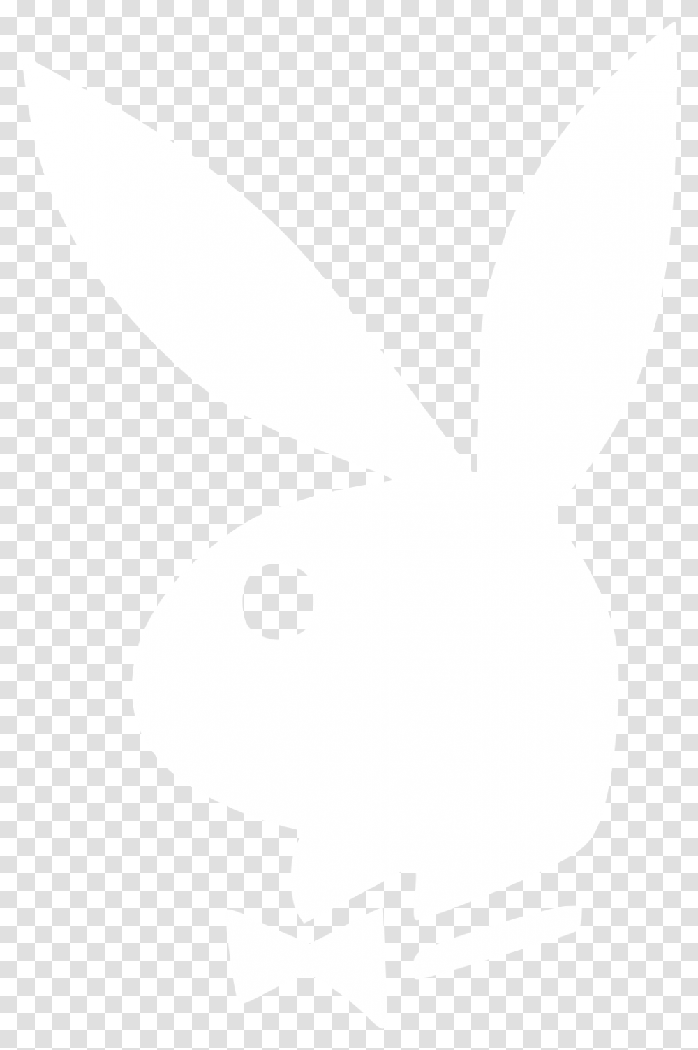 Playboy Playboybunny Playboylogo White Playboy Logo, Symbol, Trademark, Stencil Transparent Png