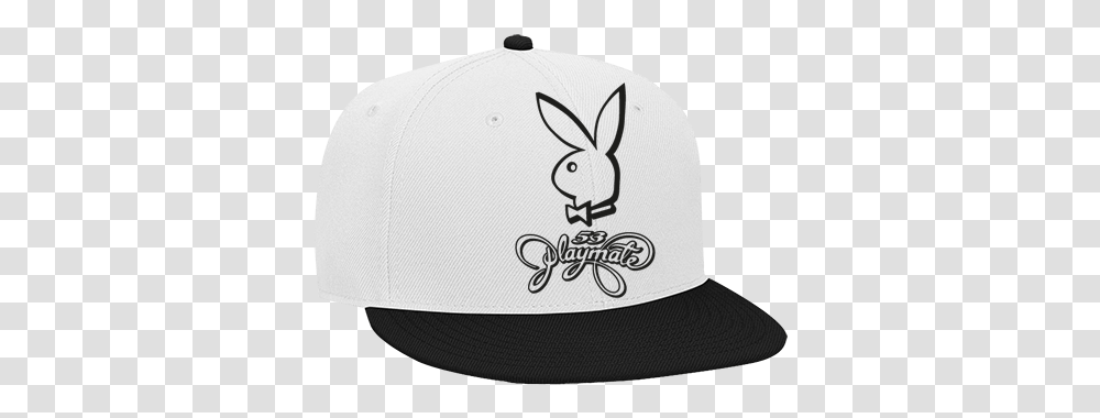 Playboy Snapback Flat Bill Hat Playboy Bunny, Clothing, Apparel, Baseball Cap Transparent Png