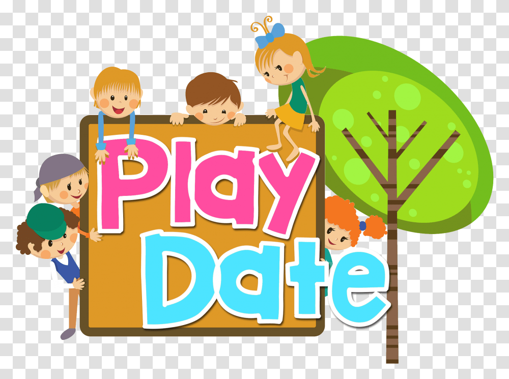Playdate Play Date Clipart, Word, Meal, Food Transparent Png