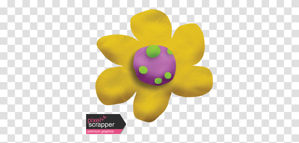 Playdough Flower 03 Graphic By Gina Jones Pixel Dot, Toy, Plant, Pollen, Brooch Transparent Png