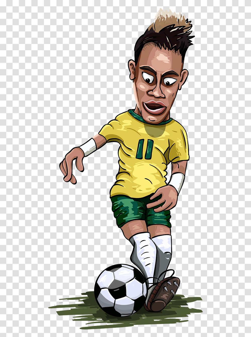 Player Ball Neymar Vector Football Player, Soccer Ball, Team Sport, Person, People Transparent Png