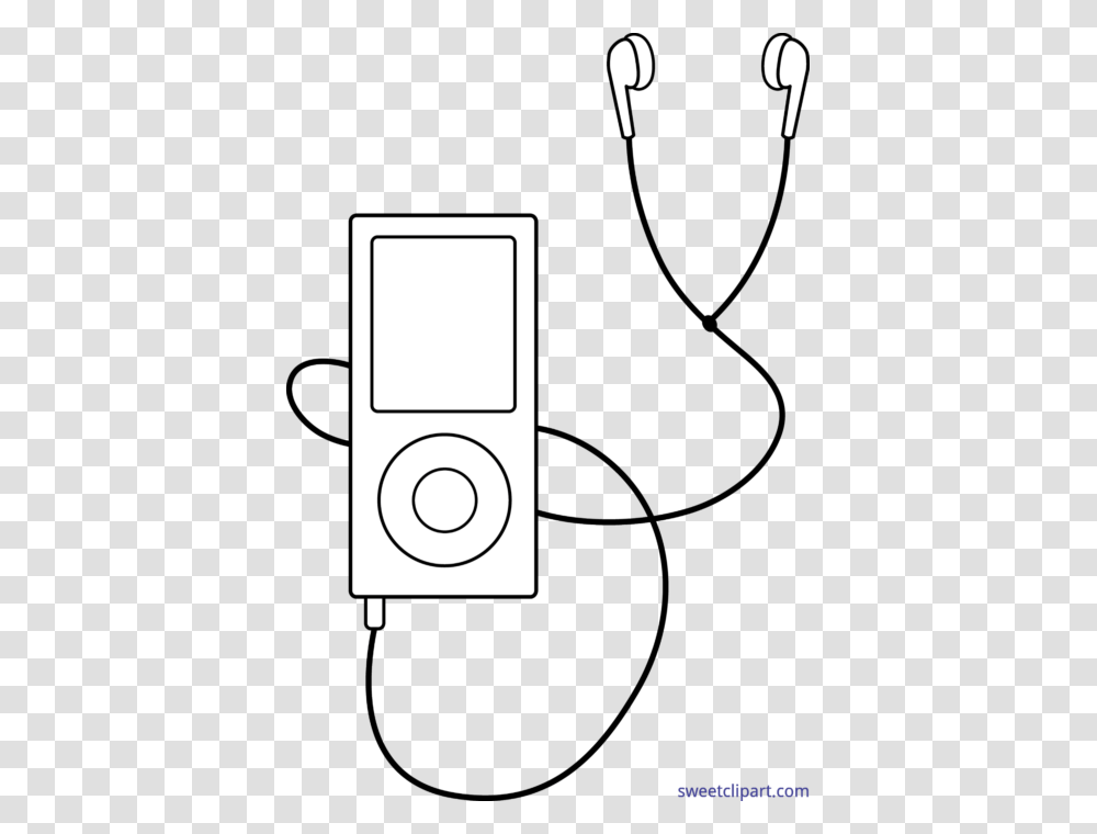 Player Lineart Clip Art, IPod Shuffle, Electronics Transparent Png