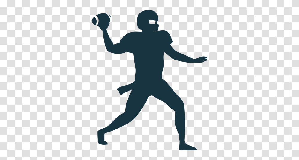 Player Outfit Ball Helmet Football Football Silhouette, Person, Human, Ninja, Duel Transparent Png