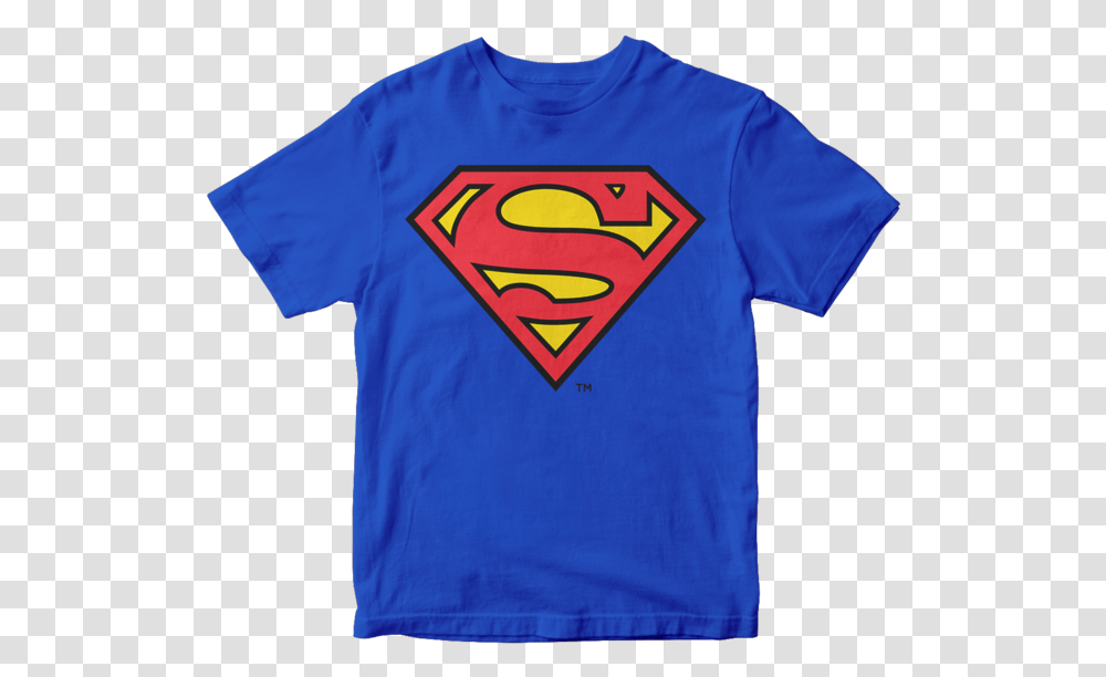 Playera Superman Logo Kids B2bnamjl017wb Superman Blue T Shirt, Clothing, Apparel, T-Shirt Transparent Png