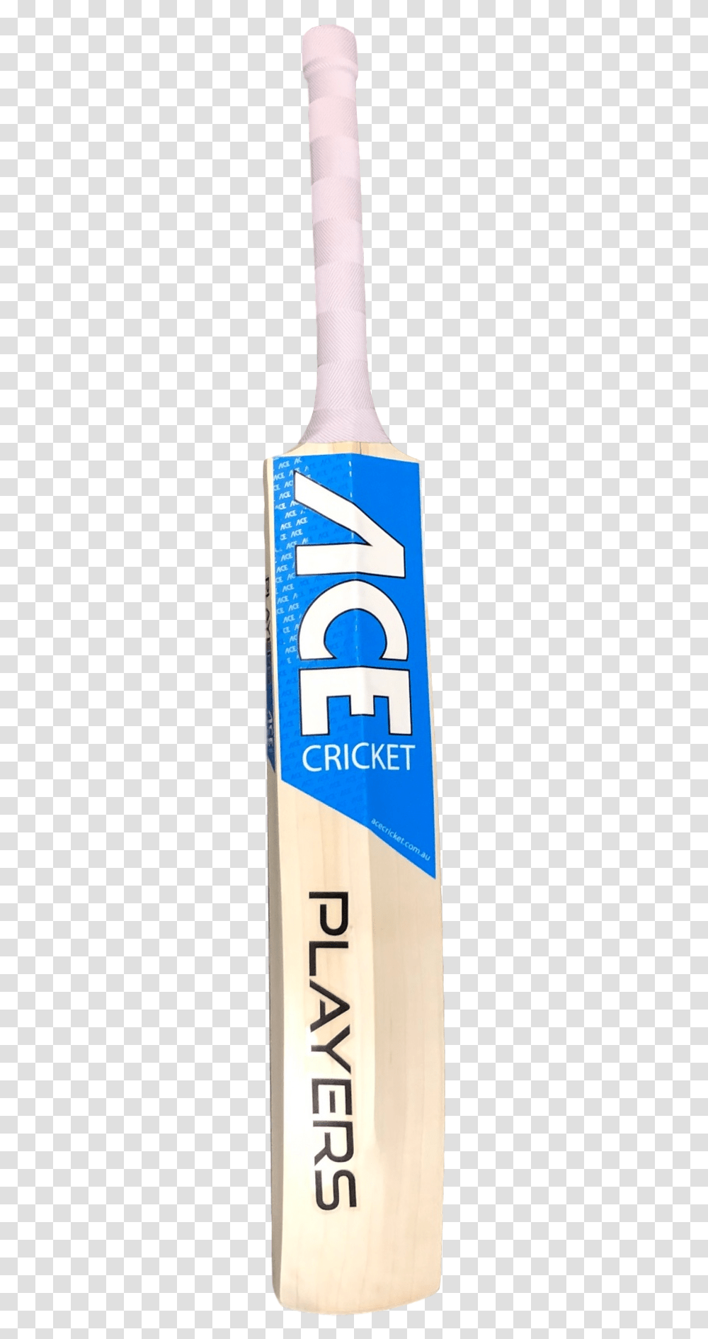 Players Bat Ace Cricket Bat Blue, Label, Number Transparent Png