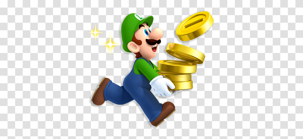 Players Collect Over 50 Billion Coins New Super Mario Bros 2 Luigi, Gold, Person, Human, Toy Transparent Png