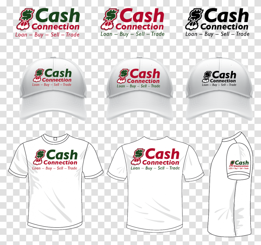Playful Modern Business Logo Design For Cash Connection By Baseball Cap, Clothing, Apparel, Hat, Person Transparent Png
