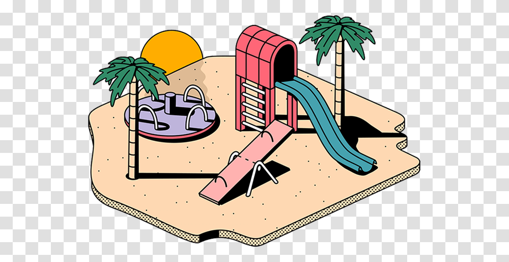 Playground Cartoon Image, Play Area, Toy, Slide, Outdoor Play Area Transparent Png