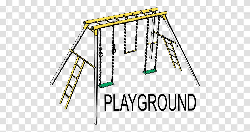 Playground Clip Art, Construction Crane, Swing, Toy, Utility Pole Transparent Png