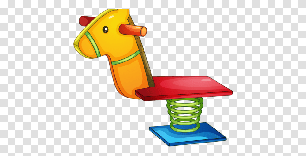 Playground Equipment Clip Art Playground Rocking Animal Clipart, Furniture, Coil, Spiral, Toy Transparent Png