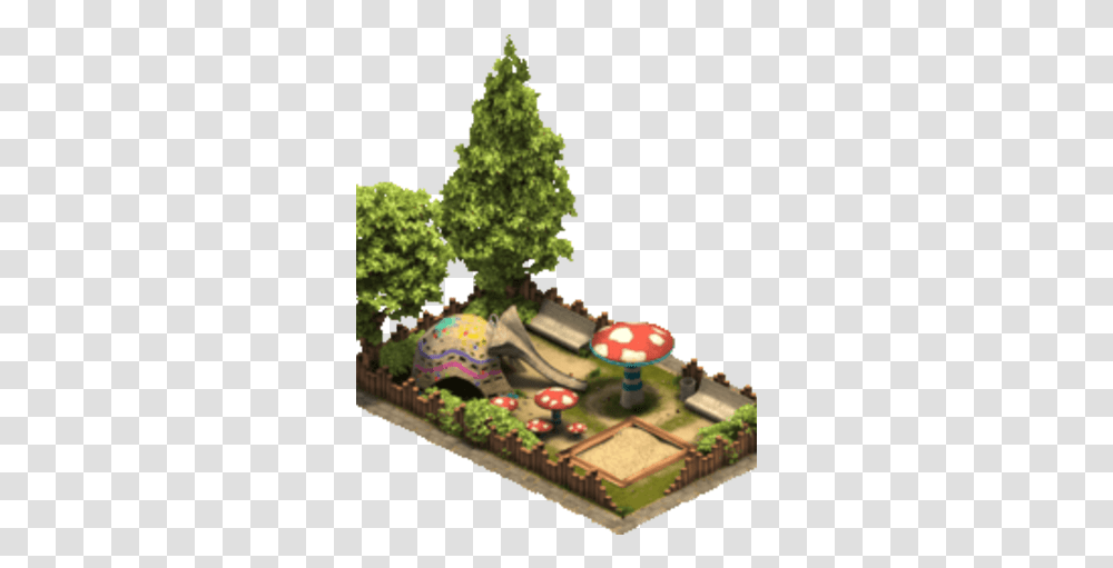 Playground Forge Of Empires Wiki Fandom Christmas Tree, Plant, Birthday Cake, Dessert, Food Transparent Png