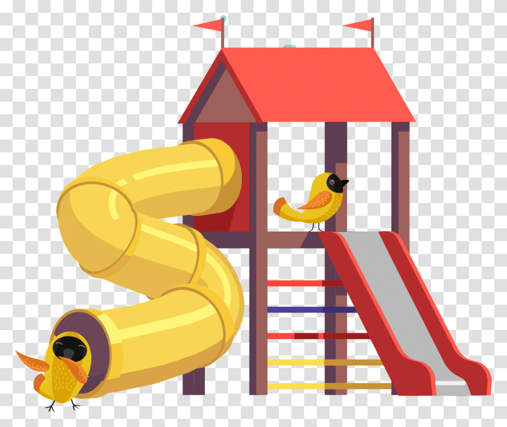 Playground Slide Clipart Background Playground Equipment Clip Art, Bird, Animal, Play Area, Toy Transparent Png