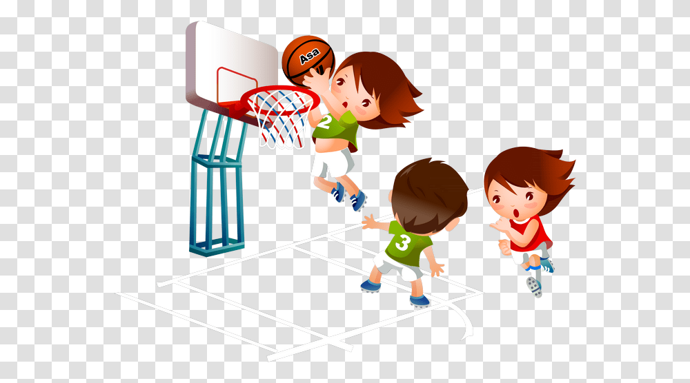 Playing Basketball Cartoon, Hoop, Person, Human, Doll Transparent Png
