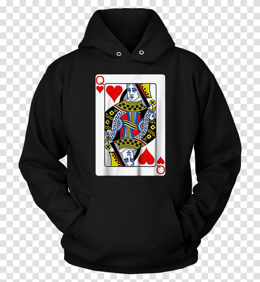 Playing Card Queen Of Hearts T Shirt Valentine's Day Costume Lil Durk Otf Hoodie, Clothing, Apparel, Sweatshirt, Sweater Transparent Png