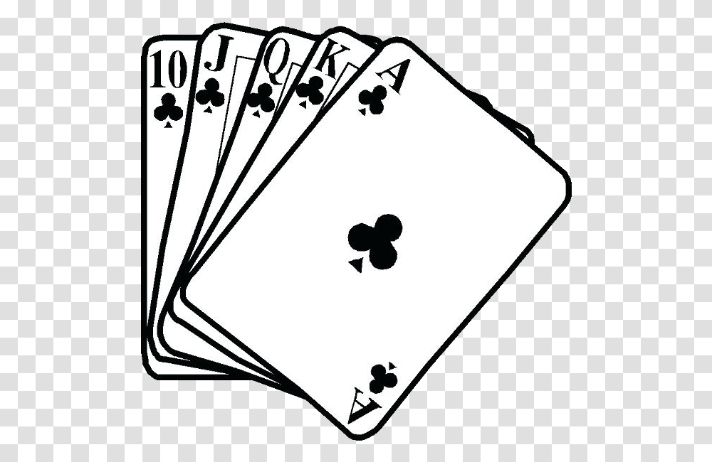 Playing Cards Black White Contract Bridge Card Game, Gambling Transparent Png