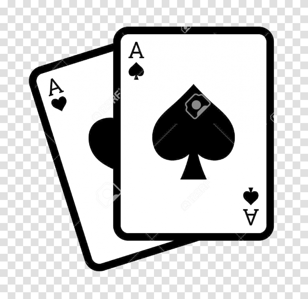 Playing Cards Blackjack Poker With Aces Line Art Icon Ace Cards Vector, Game, Dice, Gambling Transparent Png
