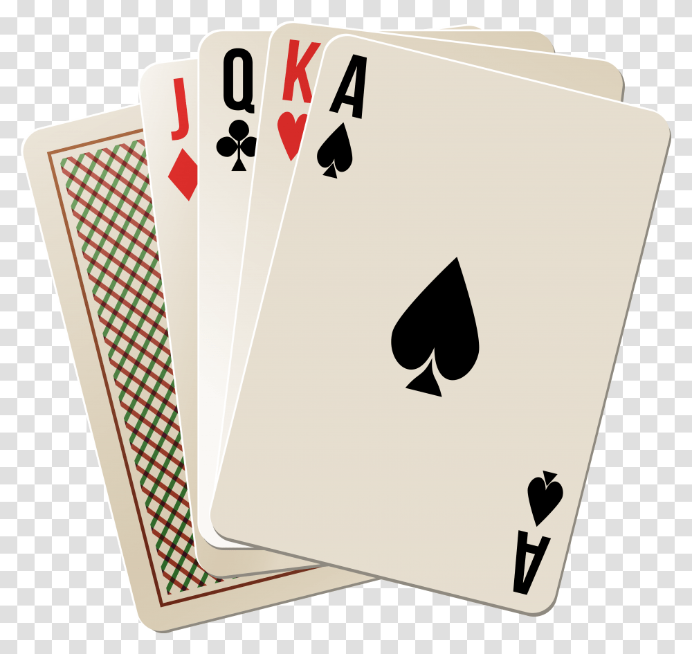Playing Cards Clipart Poker Royal Flush Cards, Game, First Aid, Gambling Transparent Png